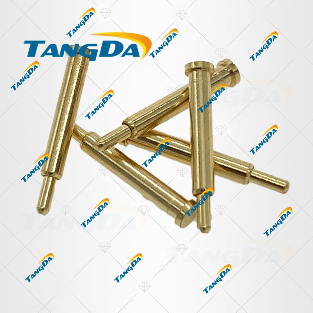 2x11.5mm 포고핀 포고 핀 커넥터, 골무 스프링 바늘 길이 2 mm 11.5mm 금도금 2.0 11.5mm 커넥터 TANGDA T